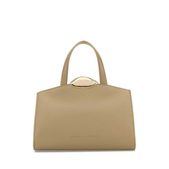 Benedetta Bruzziches Women Cappuccino Leather Serena La Petite Handbag